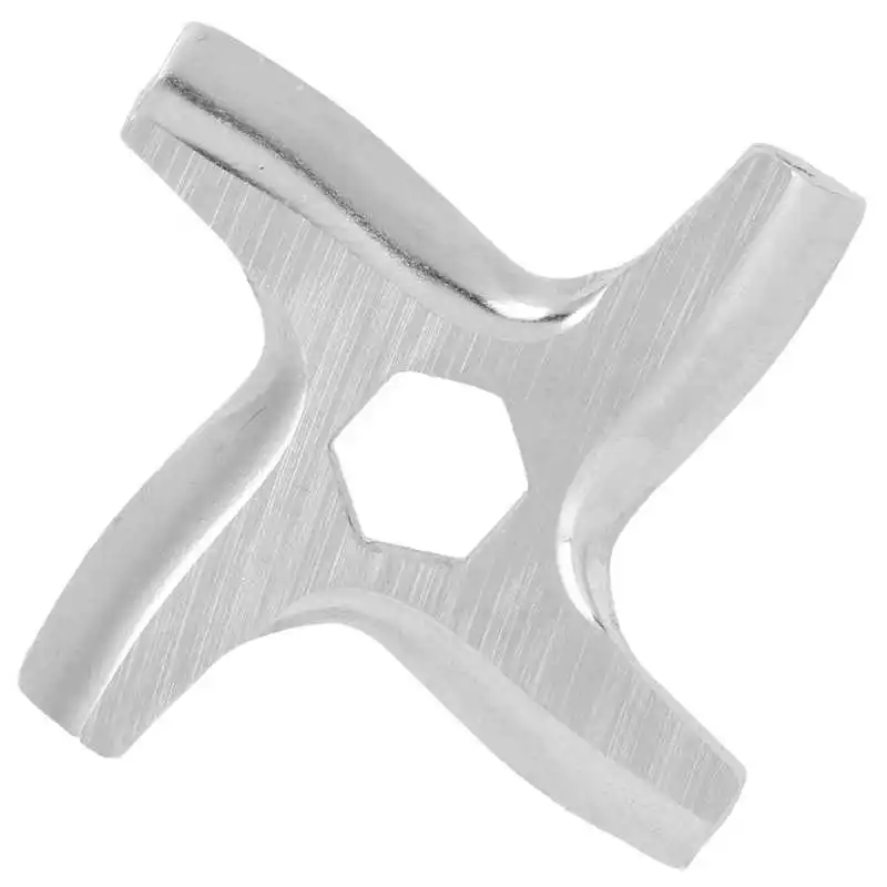 

Stainless Steel Meat Grinder Blade 4.6x4.6x0.4cm Food Grinding Blade Cross Shaped Grinder Plate Disc Electric Meat Grinder Parts