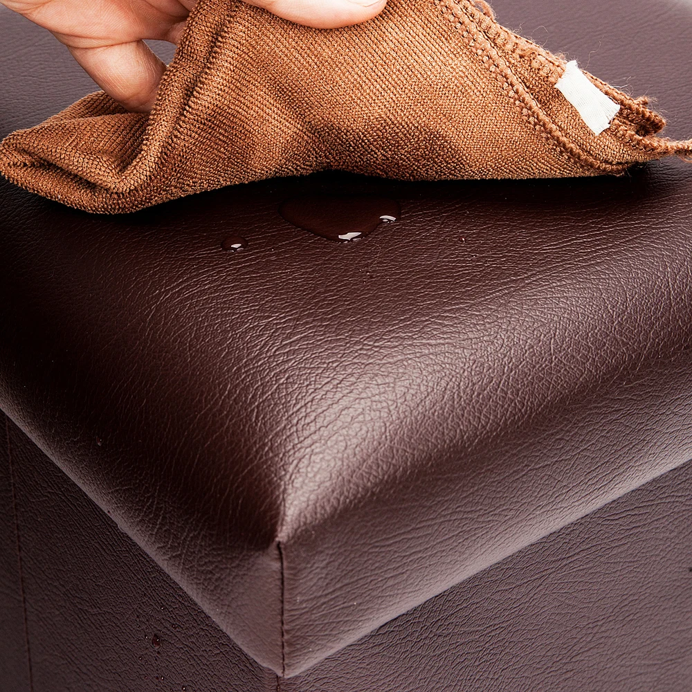 Табурет для хранения оттоманка экономия места практичная кожаная квадратная