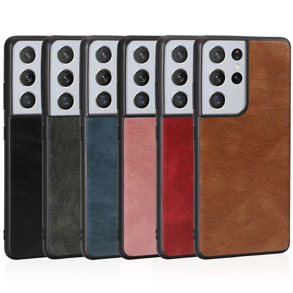 

Case For Samsung Galaxy S21 Ultra Case S21 Plus Cover Classic PU Leather Etui Coque For Samsung S21 Cases Full Protection Fundas