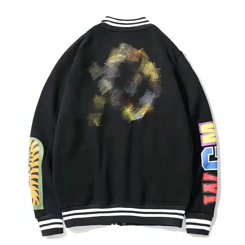 

Bape 2021 Spring and Autumn New Youth Casual Printed Thin Baseball Shirt Coat Light Color Retro
