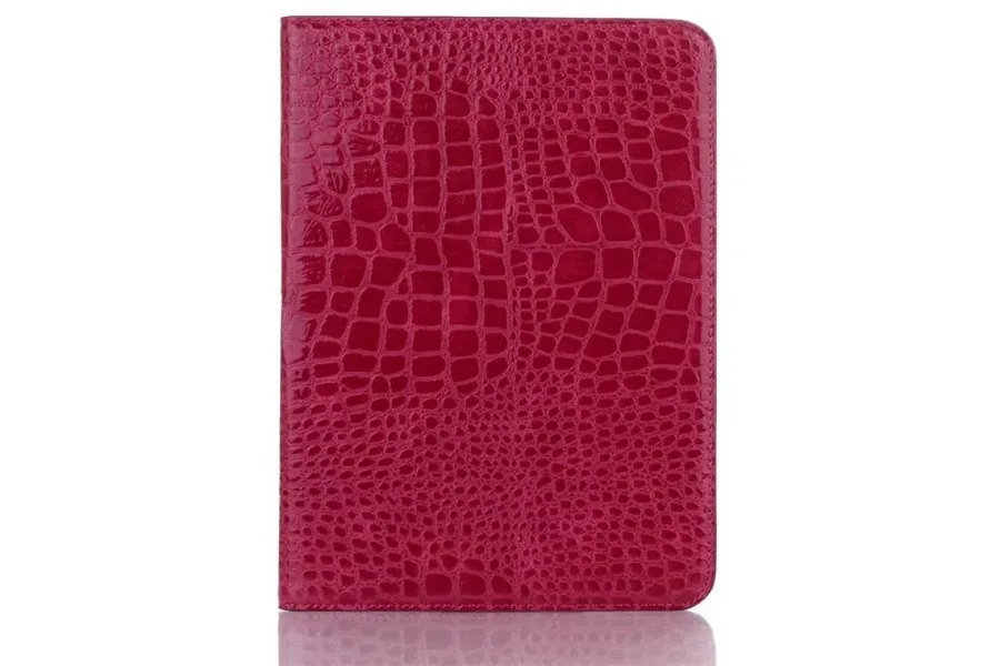 Крокодиловый умный чехол для нового ipad / 9,7 дюймов, чехол для Apple ipad 5/6 air/air 2, чехол из искусственной кожи, чехол для планшета, смарт-подставка - Цвет: rose red