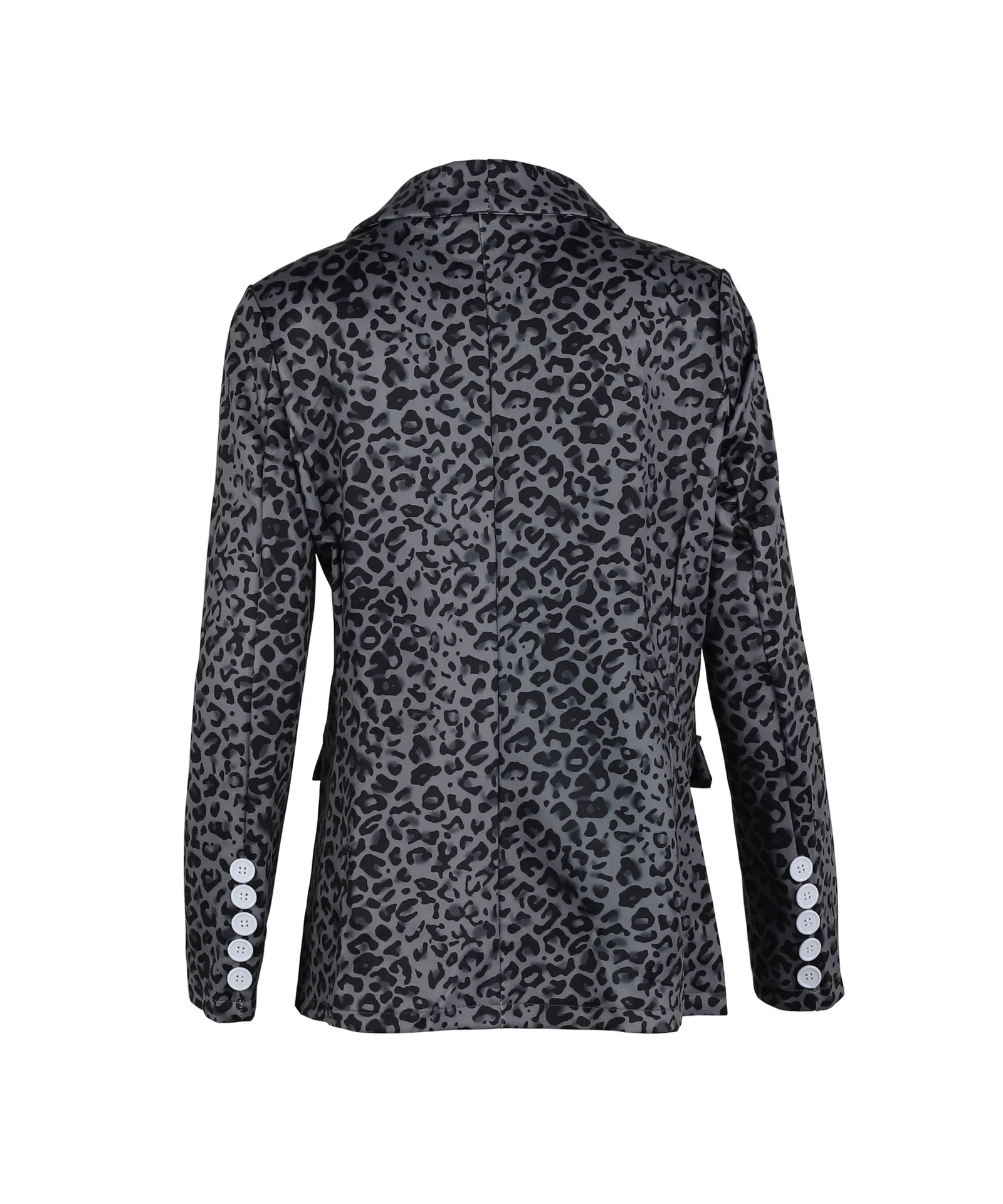 

Fall 2020 Women Hot Sale Women Lapel Leopard Print Button Small Colorful Blazer Jacket for Women Xiaomi Series Fashion Blazer