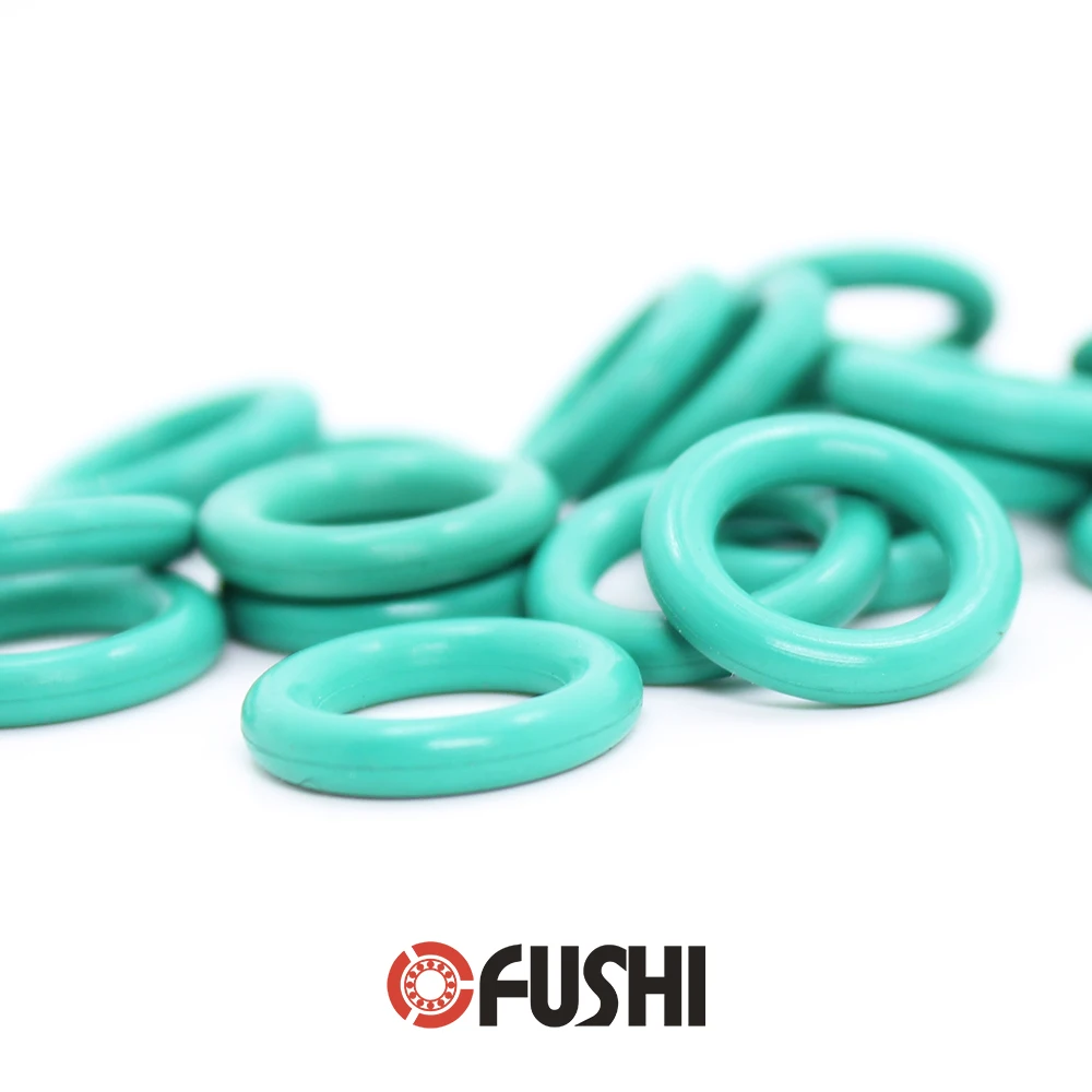 

CS1.8mm FKM Rubber O RING ID 16/17/18/19/20/21.2/22.4/23.6/24*1.8 mm 100PCS O-Ring Fluorine Gasket Oil seal Green ORing