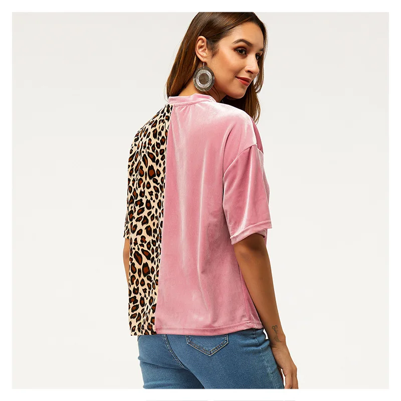 

2020 Fashion New Short Sleeved with round Neck Straight Women's T-shirt