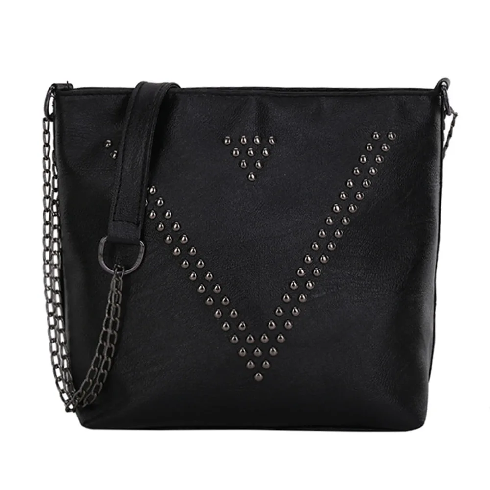 

Текстурированные вместительные женские сумки через плечо, новинка 2022, модные сумки через плечо, повседневные сумки-тоуты с заклепками и цеп...