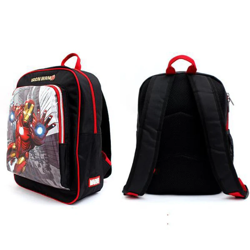 Мужской рюкзак Marvel с героями мультфильмов Железный человек высококачественный