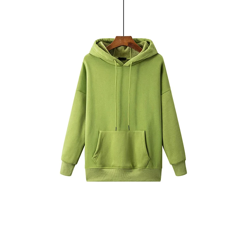 

Spring and Autumn Winter Tide Women's Sweater Hooded Mid Long Korean Thin BF Loose 2020 New Plush Thickening Ins