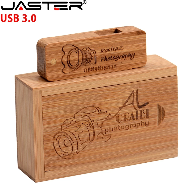 JASTER USB 3,0 Натуральные Деревянные USB+ упаковочная коробка USB флеш-накопитель деревянная Флешка 4G 8GB 16GB 32GB u диск фотографии свадебные подарки
