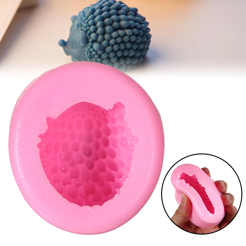 1 шт. DIY Ежик силиконовая форма для свеч помадка формы торта мыло ручной работы 3d