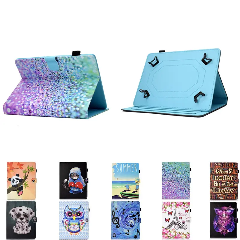 Из искусственной кожи (полиуретан) с принтами и 10 дюймов Универсальный чехол для