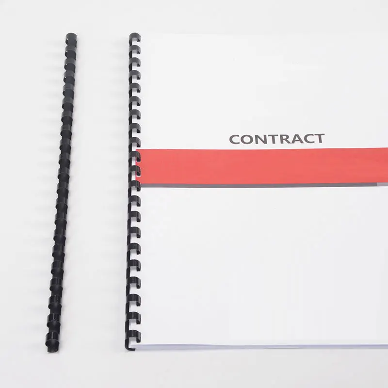 10PCS 21 Hole Binding Ring 6-12mm Loose-leaf Spiral Coil Scrapbook Album Binding Aprons PVC Binder Rings Notebook Office Supply