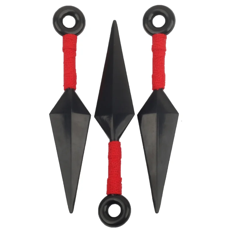 

3pcs Hokage Weapon Kunai Anime Cosplay Accessories 13CM Plastic Ninja Weapon Toys Armo Throwing Darts Knives Anime Expo Props