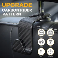 4pcs car seat headrest hook for auto back seat organizer hanger storage holder for handbag purse bags clothes coats