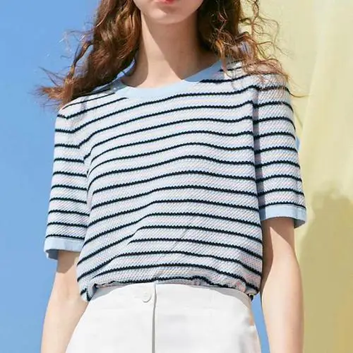 

2020 Tops T Shirt Women Cotton blue Female Tshirt Cotton