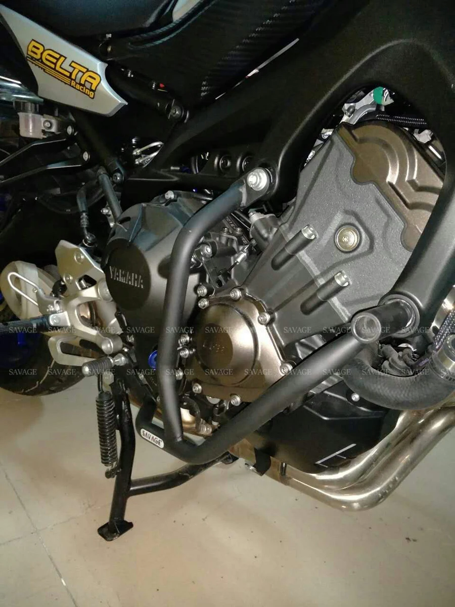 Рамка двигателя Картера Crash Bar Защита бампера для YAMAHA MT09 FJ09 TRACER XSR900 MT/FZ 09