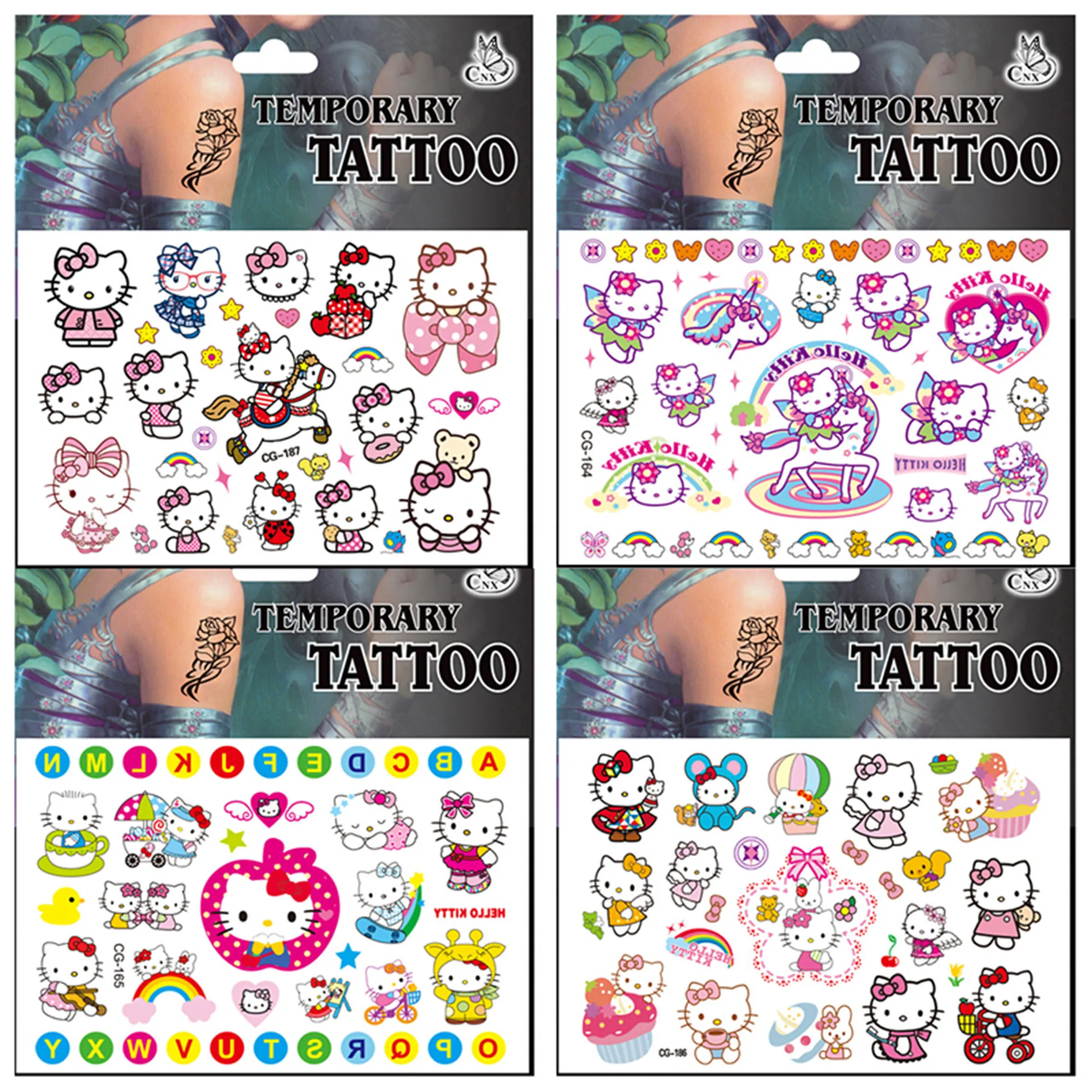 1 шт. водонепроницаемые наклейки-тату Hello Kitty | Игрушки и хобби