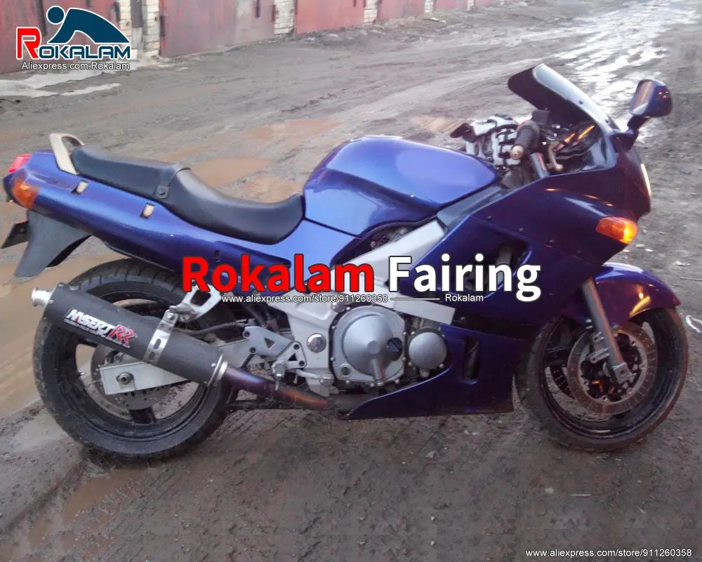 

Motorbike Bodywork For Kawasaki ZZR400 Ninja 1993 2003 ZZR 400 93 03 Dark Blue ABS Motorcycle Fairing (Injection Molding)