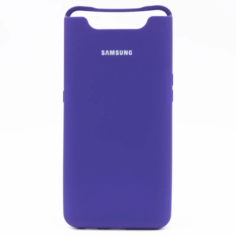 Оригинальный чехол из жидкого силикона для Samsung Galaxy A80 A90 шелковистая мягкая на