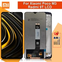 6 53 for xiaomi poco m3 redmi 9t lcd display touch screen digitizer for m2010j19cg m2010j19ci lcd display replacement parts