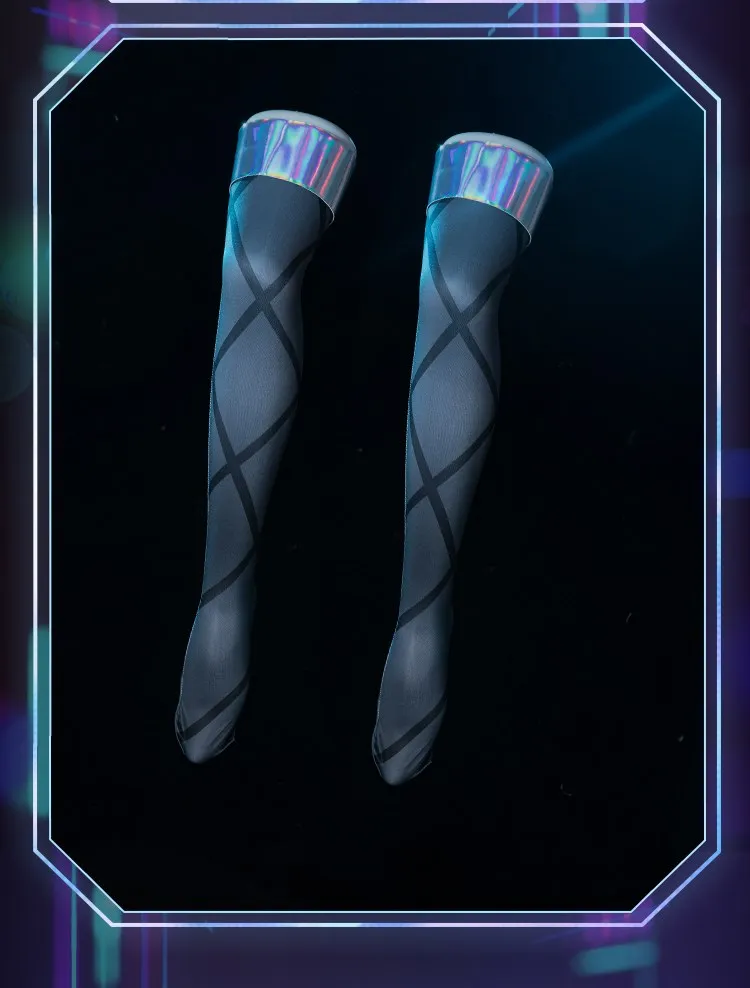 Game LOL Cosplay KDA Seraphine Costume KDA All Out More 2020 Cosplay Costume Dresses Skirt Outfits with Earring Set