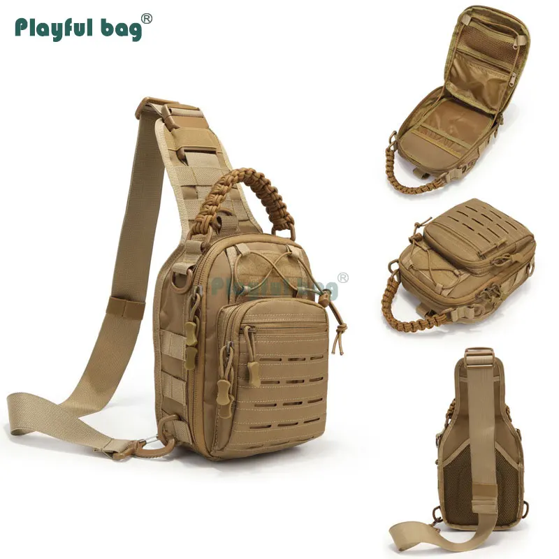 

Playful bag Outdoor Multifunctional Chest Bags for men Tactic Camouflage Military style Waterproof Shoulder Messenger Bag AVA11