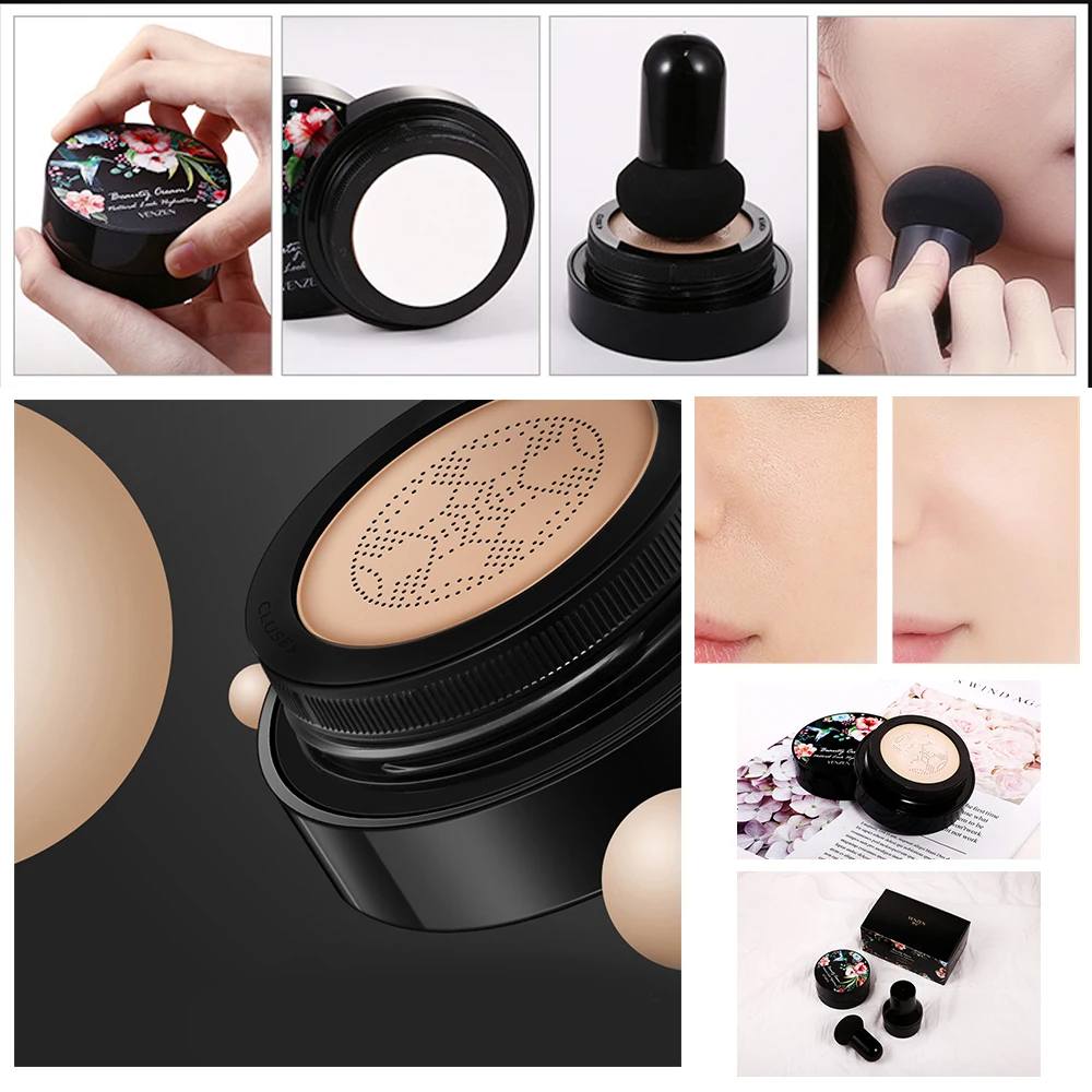 Bb крем с воздушной подушкой в виде грибов увлажняющее покрытие пятна равномерный