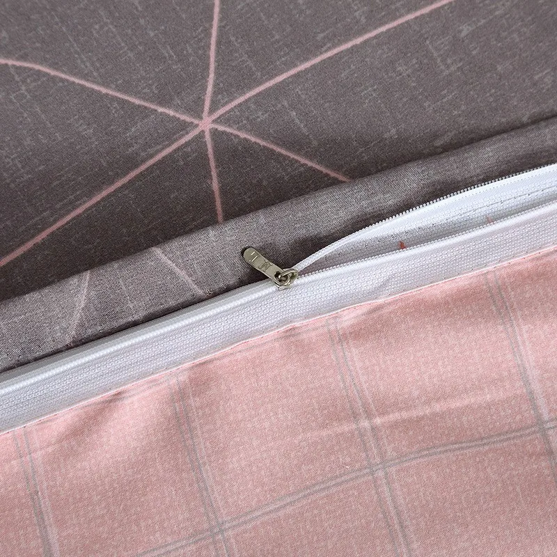 Комплект постельного белья Jeefttby с геометрическим рисунком однотонный комплект