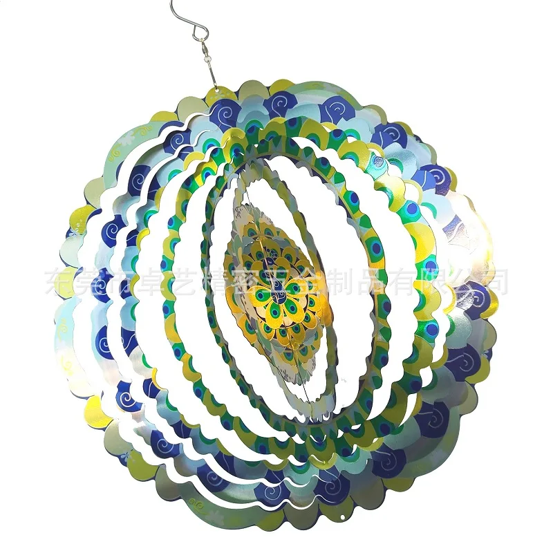 

3D Stainless Steel Metal Sculptures Wind Spinners Hanging Decorations For Outdoor Garden Yard Art