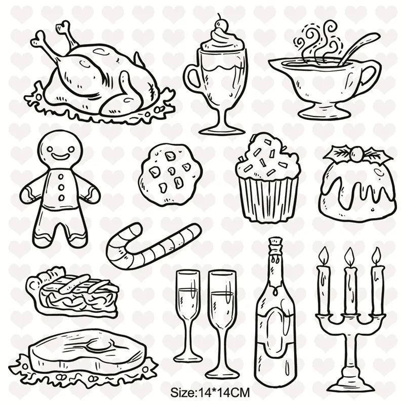 12 DiyArts рождественские марки/Штампы Новые - Цвет: 12