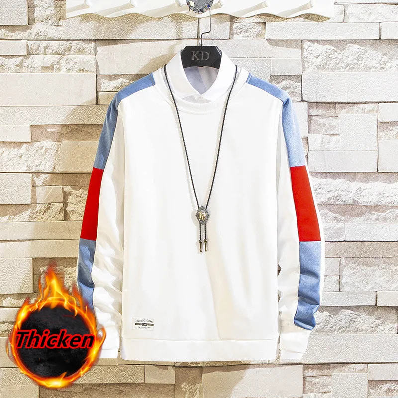 

Trend Mens Casual Fashion Long-sleeved T-shirt Pullover Daily Sweatshirt