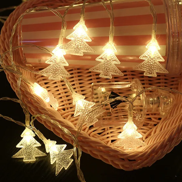 tree warm Рождественские LED украшения год Декор Светильник год Рождественская елка украшения Kerst для нового года, рождественские - Цвет: tree warm