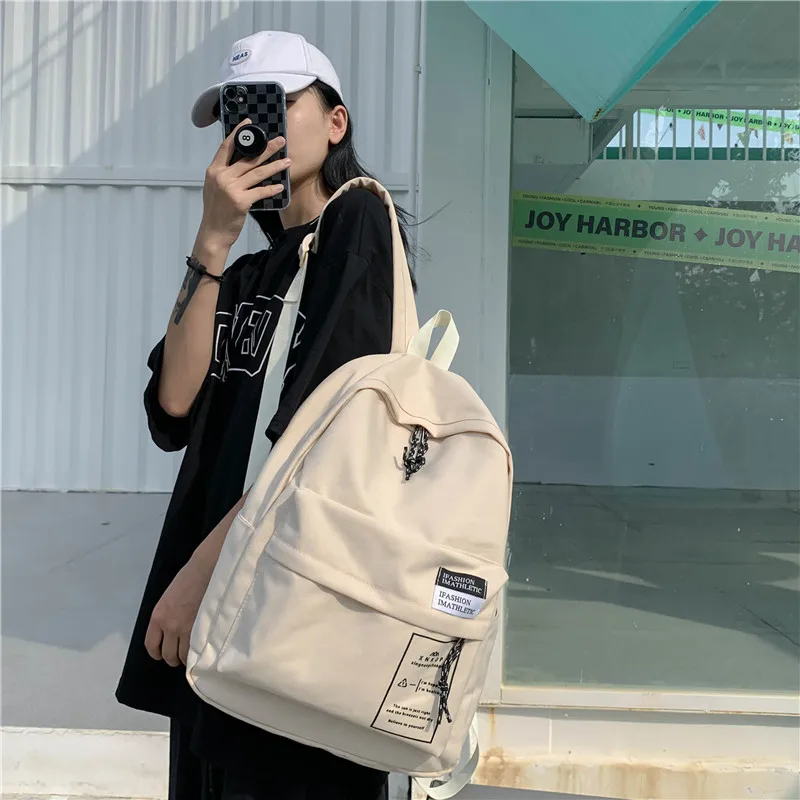 Schoolbag for Girls Students High School Backpack Women's College Students Simple Large Capacity Backpack 2021