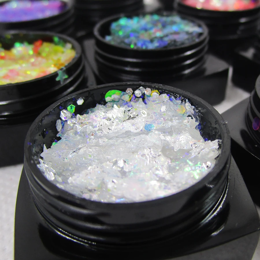 Не сужающийся книзу массивный блеск для тела гель голографическая макияжа лица и