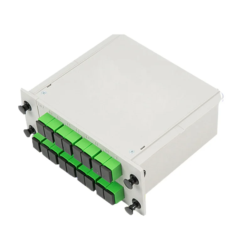 

SC APC PLC 1X8 splitter Fiber Optical Box FTTH PLC Splitter box 1:8 Planar waveguide type Optical splitter