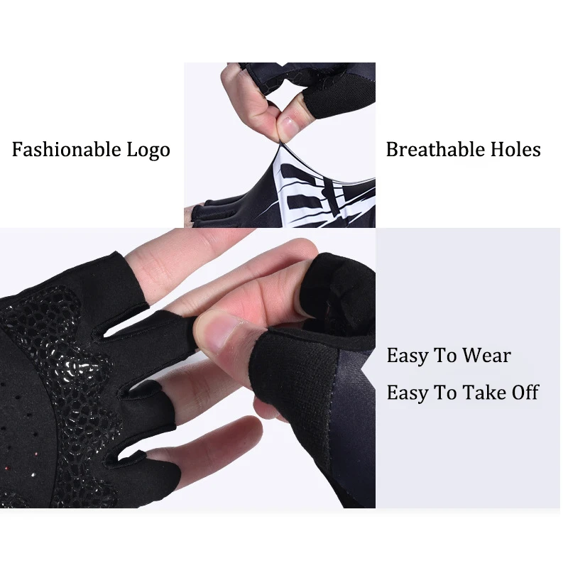 Велосипедные перчатки Breaking Wind Нескользящие с открытыми пальцами велосипедные