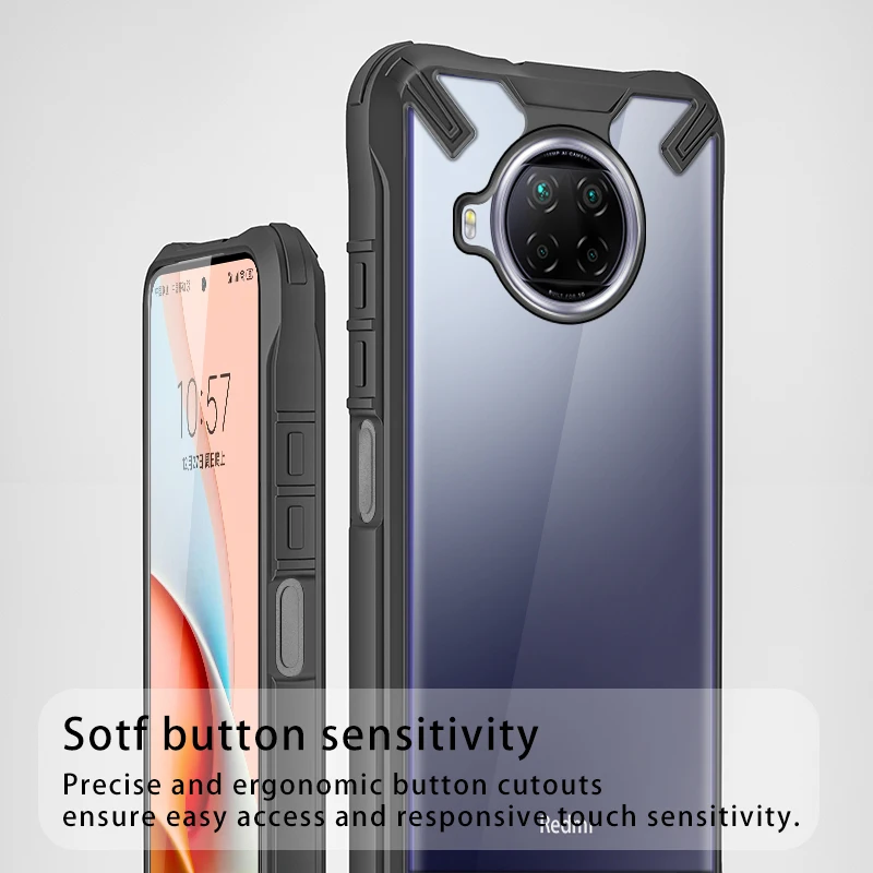 

Rzants for Xiaomi Mi 10i Xiaomi Note 10 Lite 5G Case [Military] Funda Coque Shockproof Silicone Back Cover