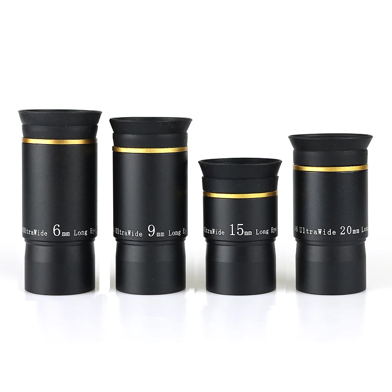 

66 Degree Ultra Wide Angle 6mm 9mm 15mm 20mm 1.25 "Eyepiece Monocular Binoculars Astronomical Telescope Accessories