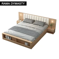 solid wood bed double bed large bed tatami bed solid wood master bedroom 1 81 5 m wedding bed with storage