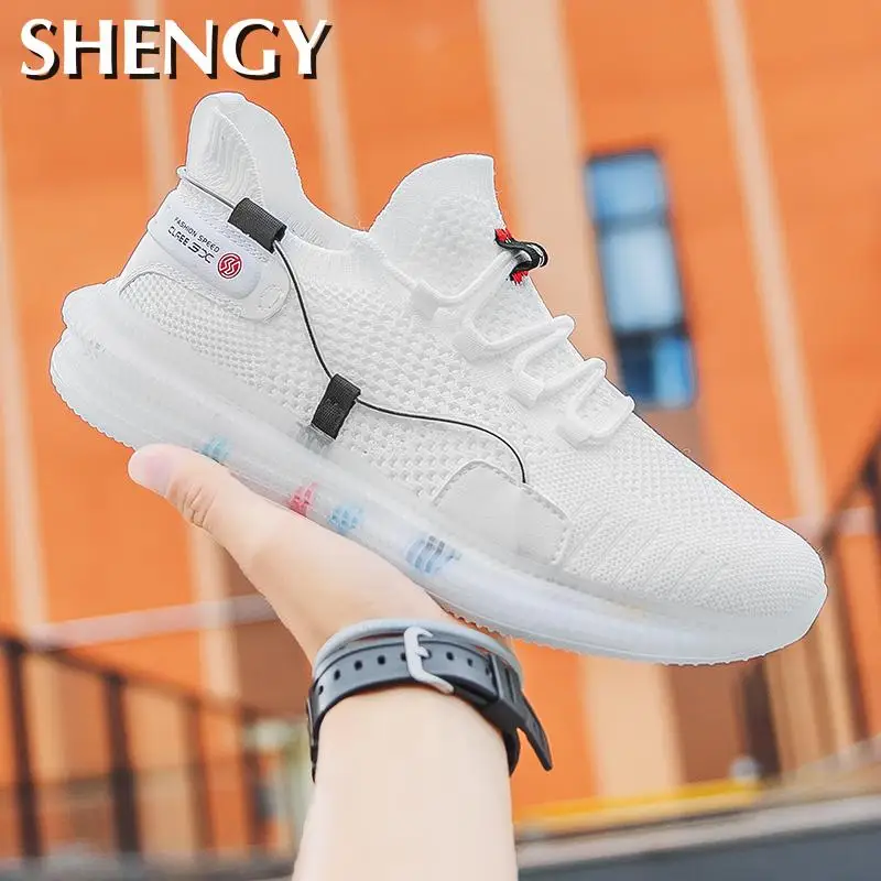 

New Men Shoes Sneakers Outdoor Comfortable Mesh Skidproof Sport Shoes Men Running Flat Breathable Zapatillas Deportivas Tenis