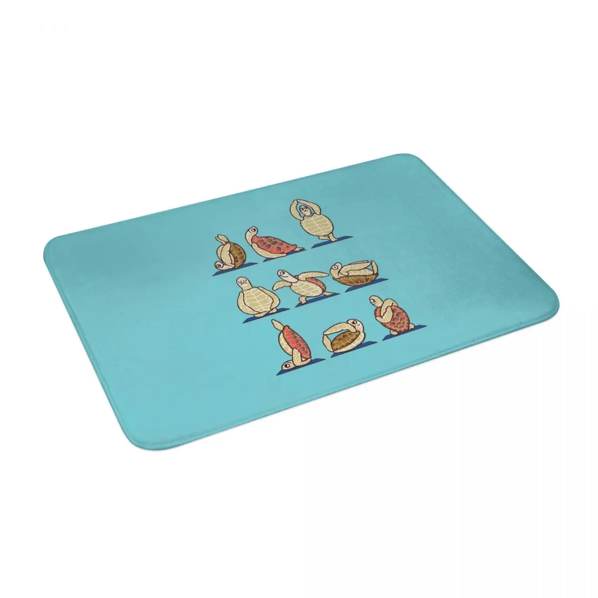 Коврик для йоги с зеленой морской черепашкой ковер из полиэстера нескользящий