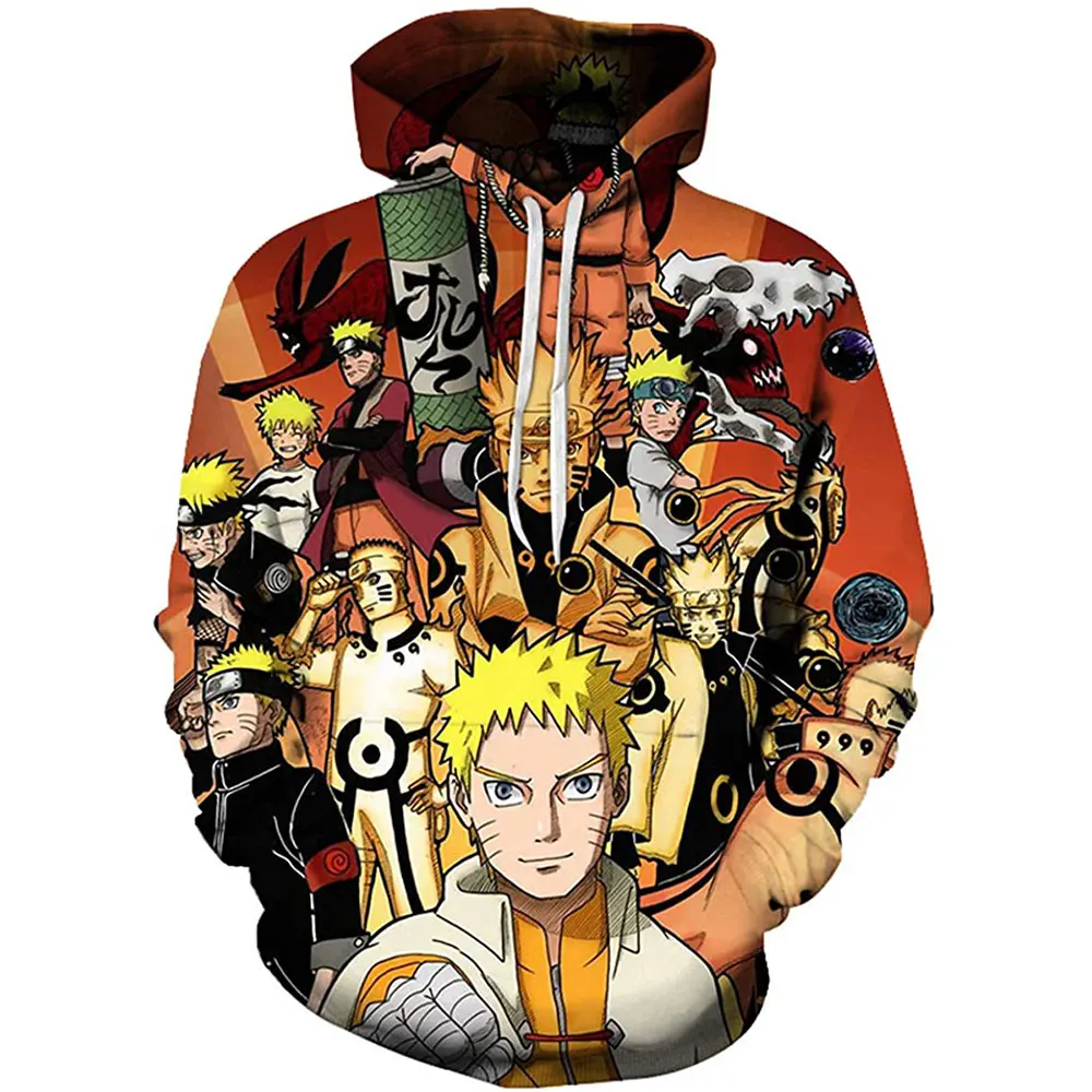 

Spring And Autumn New Fashion Boys And Girls Hoodies 3d Printing Uchiha Sasuke Cartoon Anime Sweatshirt Coat