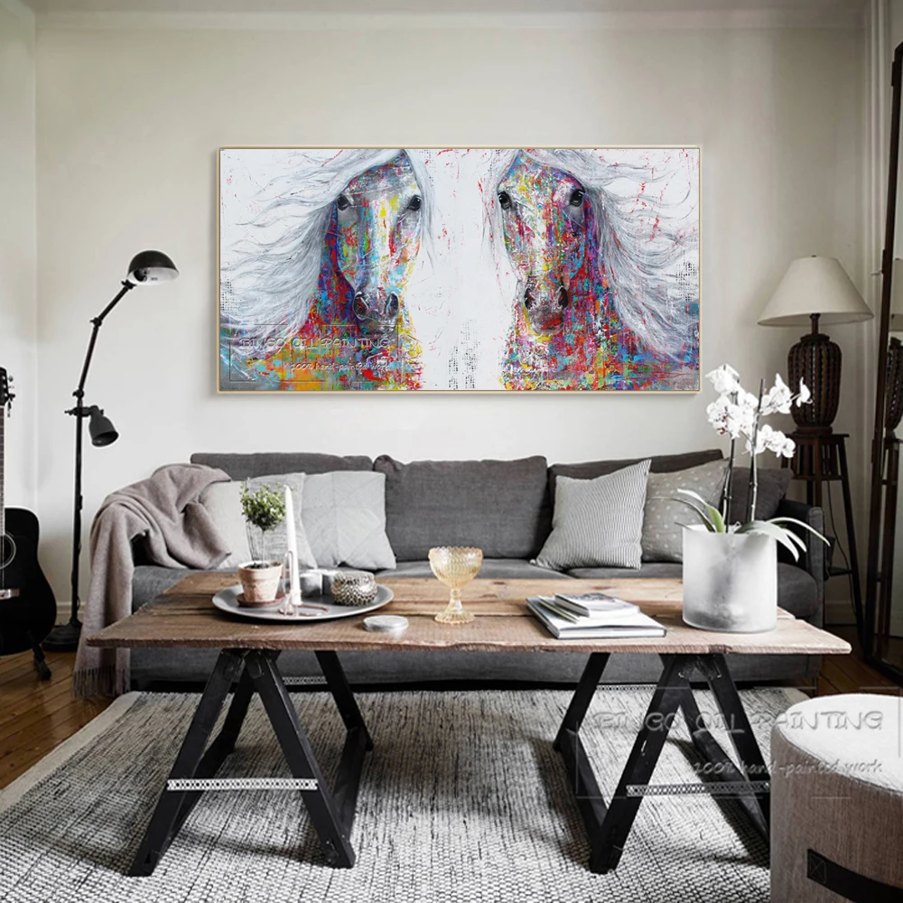 Акриловая живопись ручной работы с изображением очаровательных художников