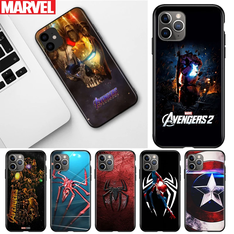

Marvel Avengers Infinity Gauntlet Logo For Apple iPhone 12 11 Pro Max mini XS Max XR X 8 7 6 6S Plus 5S SE 2020 Soft Phone Case