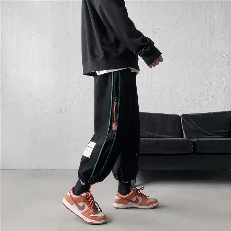 

Mens Ankle-Length Pants Hip Hop Harem Pants Men Clothing Mens Trousers Jogger Harajuku Sweatpants 2021 New S-3XL