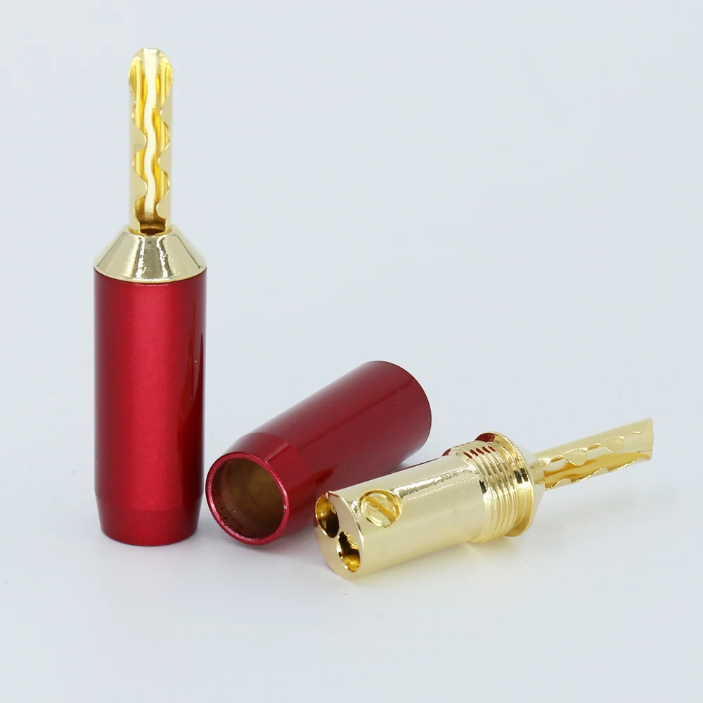 High Quality 24K Gold Plated BFA Z type Banana Plug 4mm Banana Connector