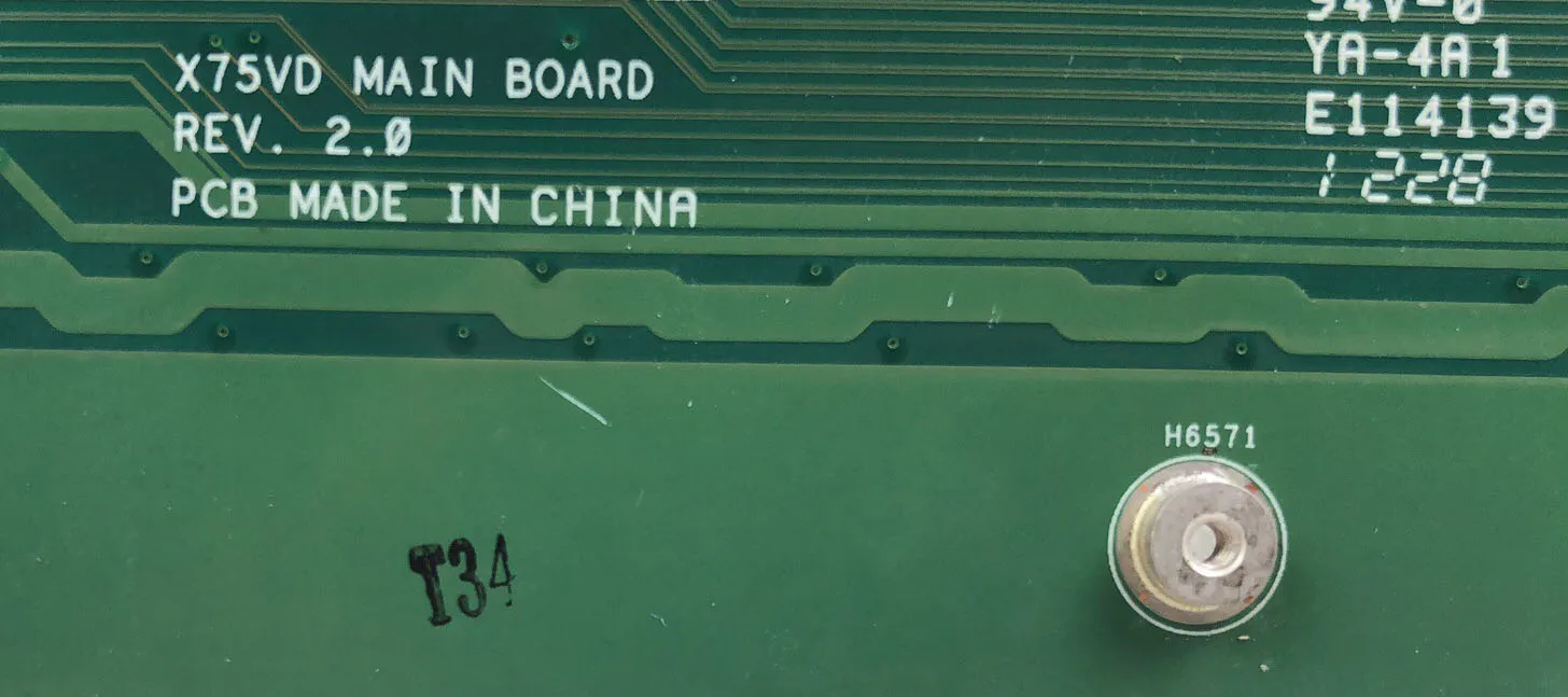 X75A X75VD основная плата rev 2,0 4G ram HM70 SJTNV материнская плата SHELI для ASUS A75A1 60-NDOMB1501-B06 Материнская плата ноутбука протестирована