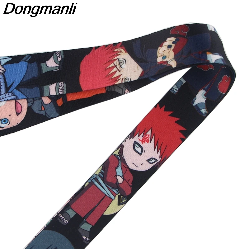 P3993 Dongmanli брелок с символикой Наруто Lanyards держатель удостоверения личности ID карта Пропуск Тренажерный зал мобильный бейдж держатель ключевой ремень