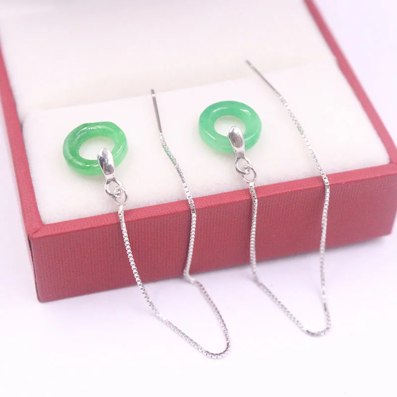 

S925 , Luck Jadeite Circle, 90mmL