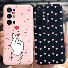Чехол Love Heart Couple для Vivo X70 Pro Plus, Силиконовый противоударный бампер, мягкая задняя крышка для VivoX70 X 70 Pro + Корпус