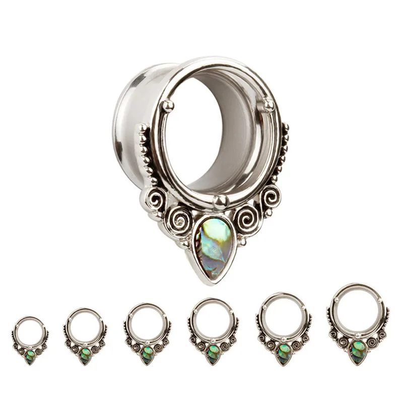 Серьги Ушные датчики расширитель пробки туннели с оболочкой логотип дизайн